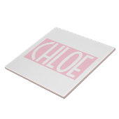 Carreau Your | Bold White Text on Light Pink (Côté)