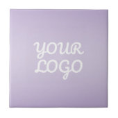 Carreau Your Logo & Modern Simple Ombre | Lavender (Devant)