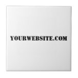 Carreau YourWebSite.com<br><div class="desc">"YourWebSite.com" Remplacez l'adresse .com par votre adresse Web. Ajoutez tout autre slogan ou texte.</div>