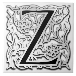 Carreau Z Monogramme "Silver Besque" Carrelage en céramiqu
