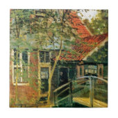 Carreau Zaandam, peu de pont par Claude Monet (Devant)