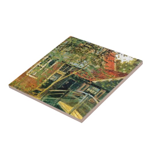 Carreau Zaandam, peu de pont par Claude Monet (Côté)