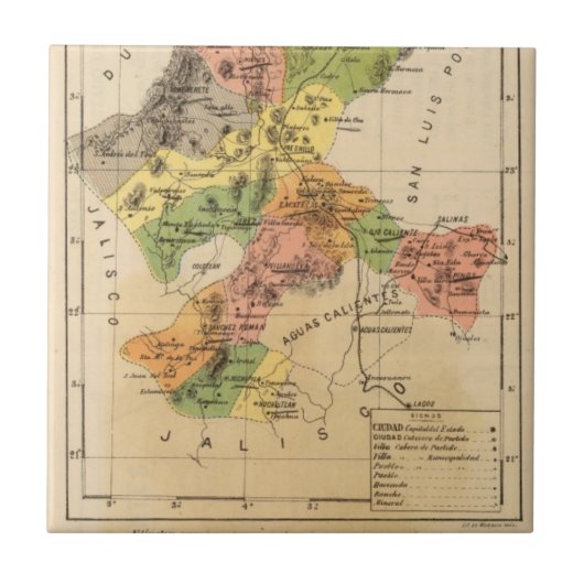 Carreau Zacatecas, Mexique (Devant)