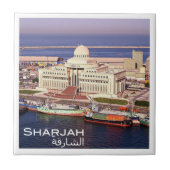 Carreau zAE013 SHARJAH, COUR SUPÉRIEURE, EAU, Asie, (Devant)