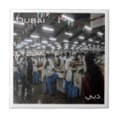 Carreau zAE046 Marché aux poissons de DUBAI, Émirats arabe (Devant)