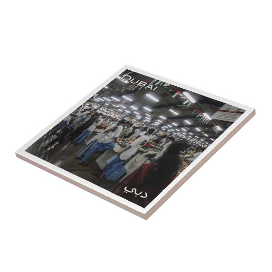 Carreau zAE046 Marché aux poissons de DUBAI, Émirats arabe (Côté)