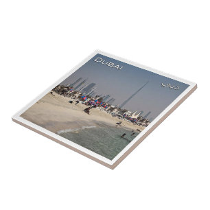 Carreau zAE048 DUBAI, plage à Jumeira, Moyen-Orient,