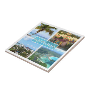 Carreau zAG003 ANTIGUA, Mosaic Antigua-et-Barbuda,