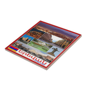 Carreau zAM011 I Love YEREVAN, Armenia, Asia,