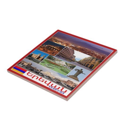 Carreau zAM011 I Love YEREVAN, Arménie, Asie, (Côté)