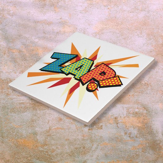 Carreau ZAP Fun Retro Comic Livre Pop Art