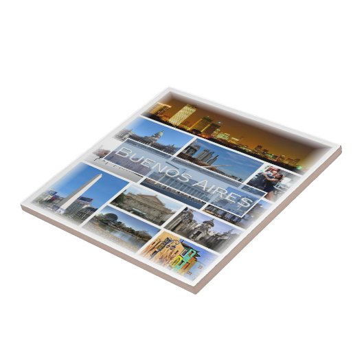 Carreau zAR006 BUENOS AIRES, Mosaic, Argentine, (Côté)