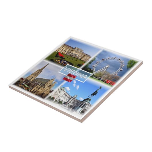 Carreau zAT003 VIENNA Schloss Schonbrunn Prater Funfair, (Côté)