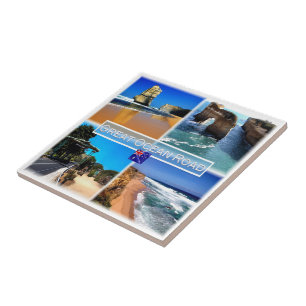 Carreau zAU009 GRANDE ROUTE DE L'OCÉAN, Mosaïque, Australi