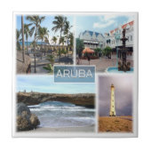 Carreau zAW003 ARUBA, Mosaïque, Amérique, (Devant)