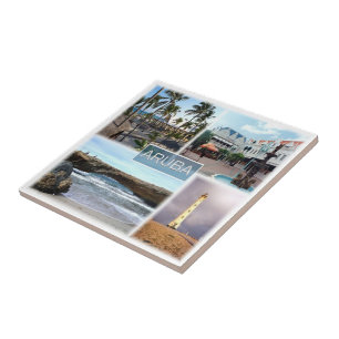 Carreau zAW003 ARUBA, Mosaïque, Amérique,