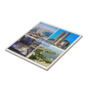 Carreau zAZ004 BAKOU, Azerbaïdjan, Asie,