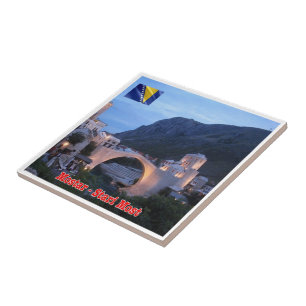 Carreau zBA009 MOSTAR STARI MOST Bosnie-Herzégovine,