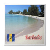 Carreau zBB007 BARBADOS The Beach, Sea View, (Devant)