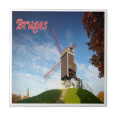 Carreau zBE034 BRUGES Moulin, Belgique (Devant)