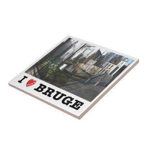Carreau zBE037 BRUGES La Beguine extérieure Belgique