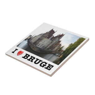 Carreau zBE040 BRUGES Le Spiegelrei et Langerei Belgique