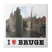 Carreau zBE051 BRUGES, I Love, (Devant)