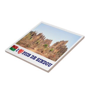Carreau zBF004 PICSDESINDOU I LOVE, Burkina Faso,