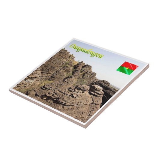 Carreau zBF005 POINTS DE FABEDOUGOU, Burkina Faso, (Côté)