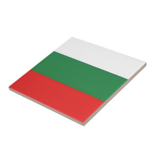 Carreau zBG001 DRAPEAU BULGARE, Bulgarie,