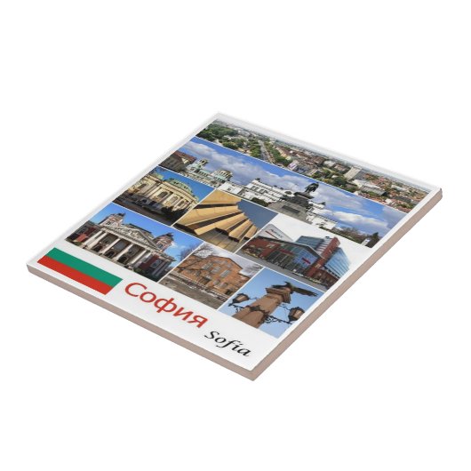 Carreau zBG009 SOFIA Bulgarie collage, (Côté)