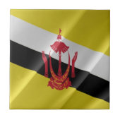 Carreau zBN002 Brunéien agitant le DRAPEAU Brunéi, (Devant)