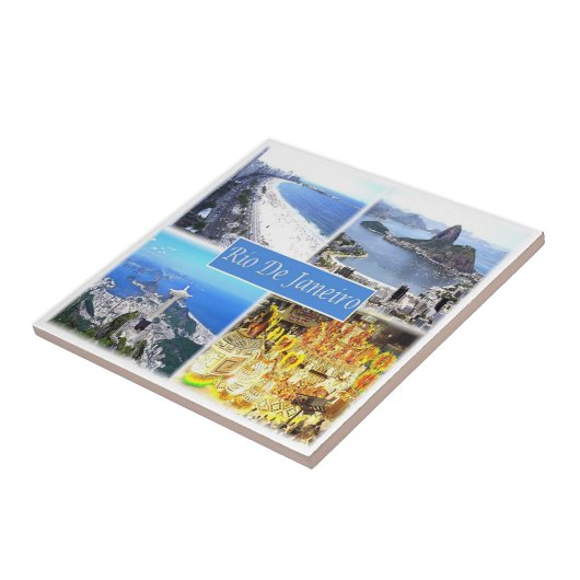 Carreau zBR006 RIO DE JANEIRO, Mosaïque, Brésil, (Côté)