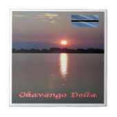 Carreau zBW006 OKAVANGO DELTA Sunset, BOTSWANA, (Devant)