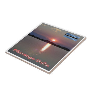 Carreau zBW006 OKAVANGO DELTA Sunset, BOTSWANA,