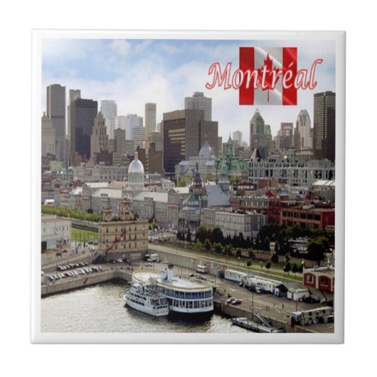 Carreau zCA024 MONTRÉAL Panorama, Canada, (Devant)