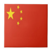 Carreau zCH001 Chine - DRAPEAU chinois PRC, (Devant)