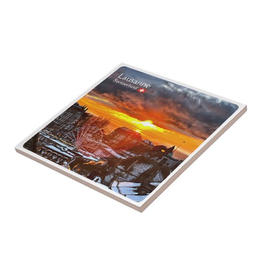 Carreau zCH013 LAUSANNE Suisse, (Côté)