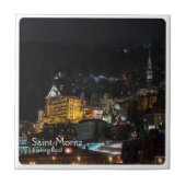 Carreau zCH018 SAINT-MORITZ la nuit, Suisse, (Devant)