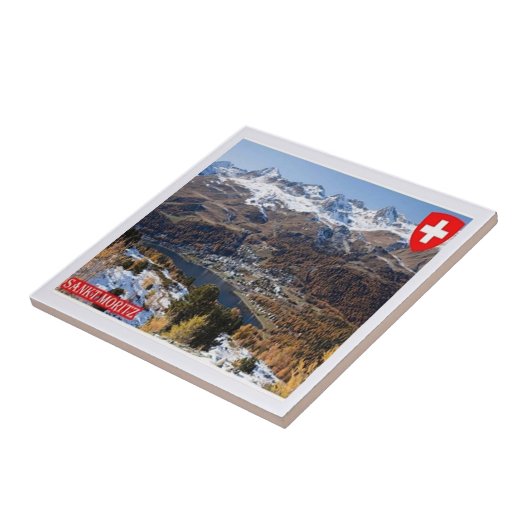 Carreau zCH018 SAINT MORITZ Suisse - (Côté)