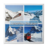 Carreau zCH047 JUNGFRAU RAILWAY Switzerland, (Devant)