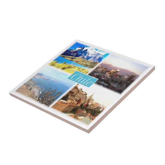 Carreau zCL004 CHILI, Mosaïque, Amérique, (Côté)