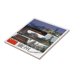 Carreau zCN027 CANTON, Chine PRC, Souvenir