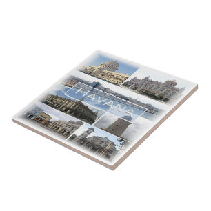 Carreau zCU004 HAVANA, Mosaïque, Cuba, Amérique,