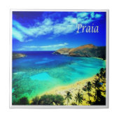 Carreau ZCV014 PRAIA, Panorama, Cap-Vert, Afrique, (Devant)