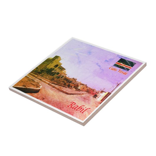 Carreau zCV020 RABIL, Cap-Vert, Afrique, (Côté)