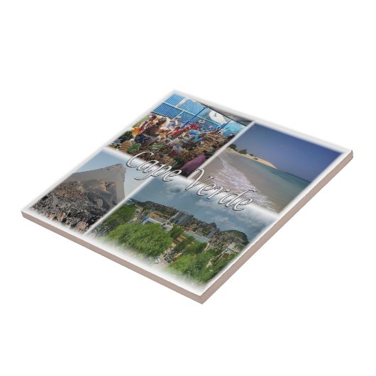 Carreau zCV025 CAPE VERDE, Mosaïque, Afrique, (Côté)