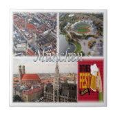 Carreau zDE015 MUNICH MÜNCHEN Allemagne, (Devant)