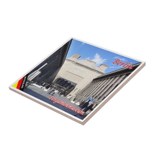 Carreau zDE044 Musée BERLIN Pergamon Allemagne, (Côté)