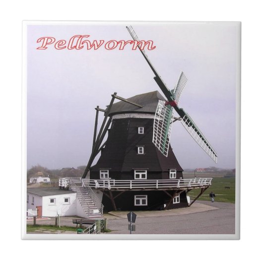 Carreau zDE088 PELLWORM MILL îles frisonnes, (Devant)